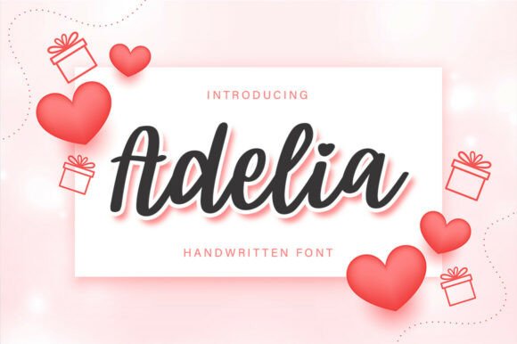 Adelia Script: A Handwritten Font for Heartfelt Designs