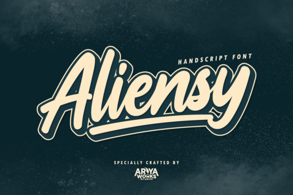 Aliensy: The Bold Handwritten Font for Retro-Modern Design