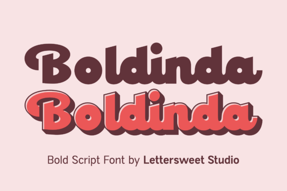 Boldinda: A Modern Script Font with Retro Charm