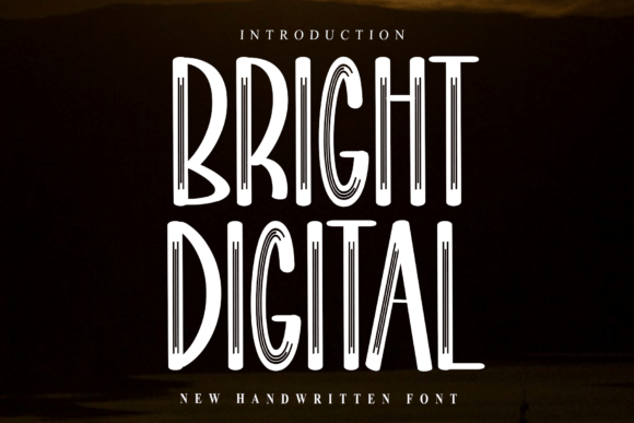 Bright Digital: A Modern Handwritten Font for Crisp, Elegant Branding