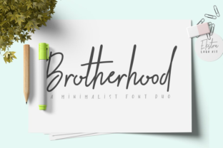 Brotherhood Duo: The Handwritten Font That Builds Connection
