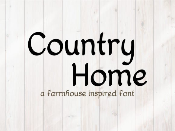 Country Home: The Handwritten Font with Neat, Legible Charm