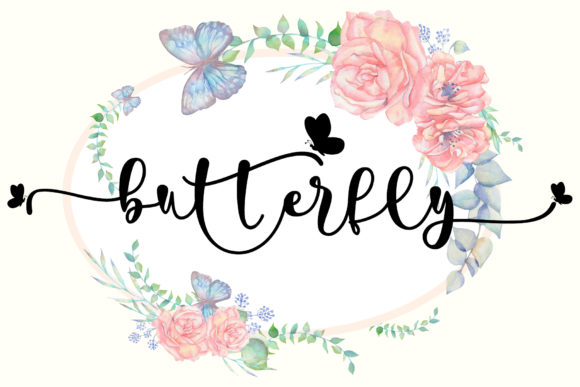 Pretty Butterfly: A Sweet Handwritten Font for Elegant Designs