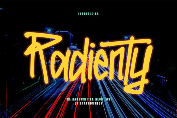 Radienty: Where Electric Glow Meets Handwritten Soul
