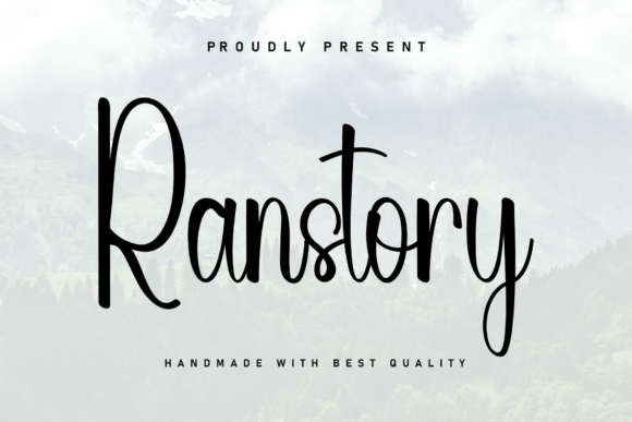 Ranstory: A Sweet and Beautiful Handwritten Font for Cozy Designs