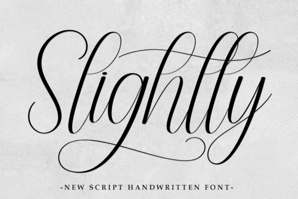 Slightly: A Sweet Handwritten Font for Invitations & Fun
