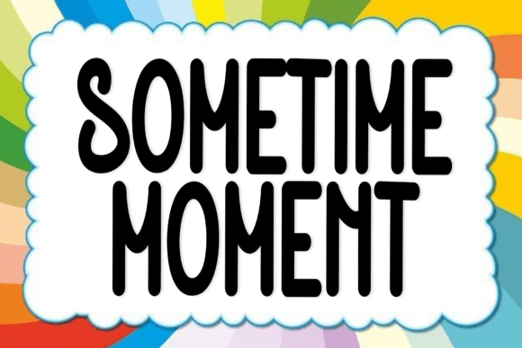 Sometime Moment: A Handwritten Font with a Clean, Modern Edge