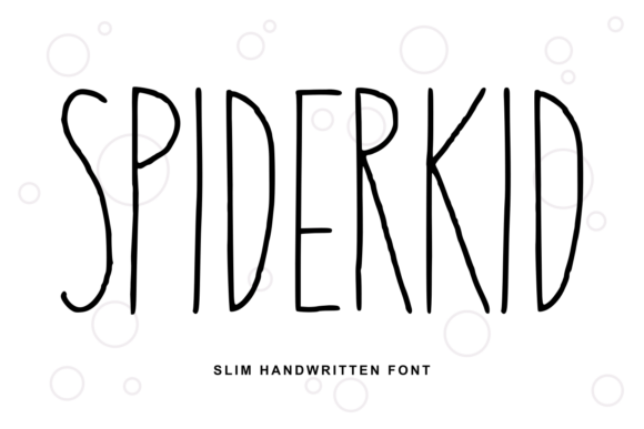 Spiderkid: The Handwritten Font with Restless Energy