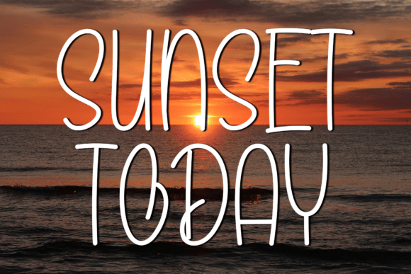 The Elegant Flow of Sunset Today Script