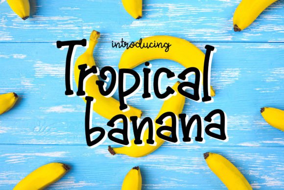 Tropical Banana: A Handwritten Font for Lively Designs